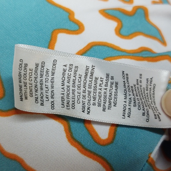 MICHAEL🌊Michael Kors Aegean Aqua Sheath Dress, size Large, 🆕 - Picture 8 of 11